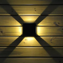 Arandela Slim 4 Fachos 6W Preta - Pix Iluminação