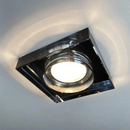 Spot Cristal Embutir Quadrado Preto - Chandelie