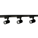 Kit 3 Spot Led Trilho Teto 9w Preto 1metro Luz 6000K - Ecoforce