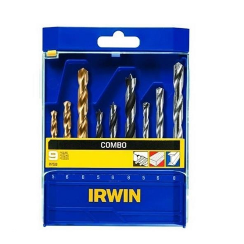 Conjunto de Brocas  AR MD 9 Peças - Irwin