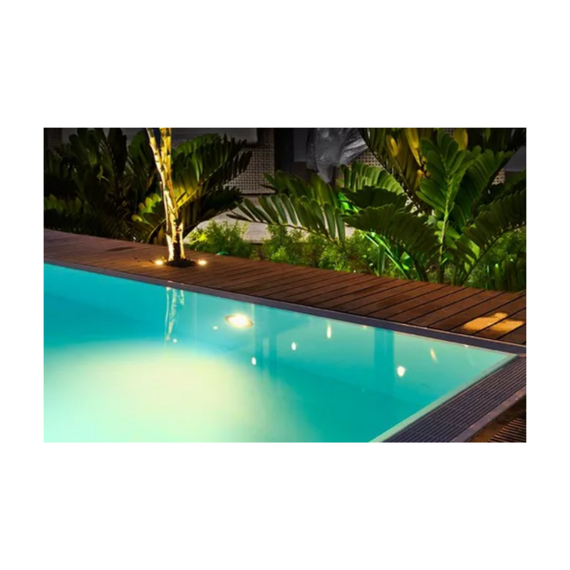 Luminária De Piscina Led Branco Quente - Iluctron