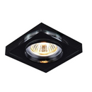 Spot Cristal Embutir Quadrado Preto - Chandelie