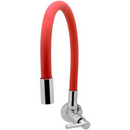 Torneira Gourmet de Parede com Bica Flexível Vermelha - Sorte Metais