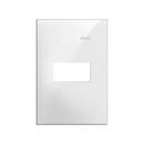 Placa 4x2 1 Posto Horizontal + Suporte S-19 Branco - Simon