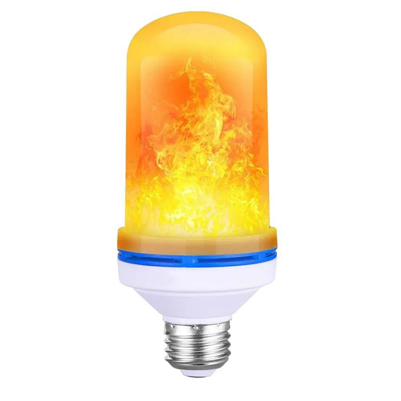 Lâmpada LED Estilo Chama-Fogo 3W Bivolt Amarela - Sorte Luz