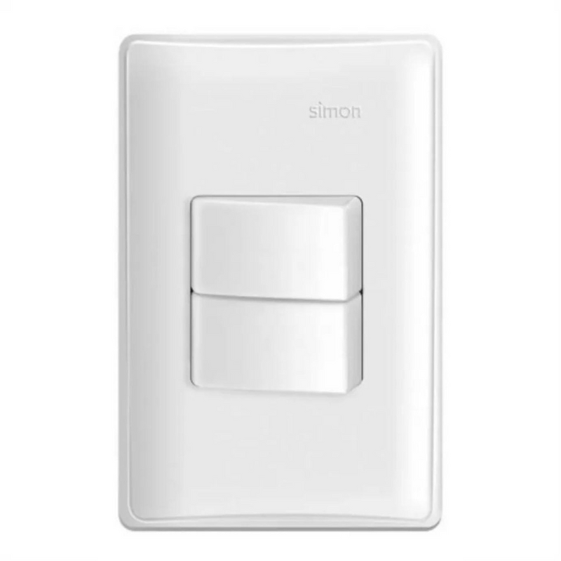 Conjunto 2 Interruptores Simples 10A 250V Branco S19 - Simon