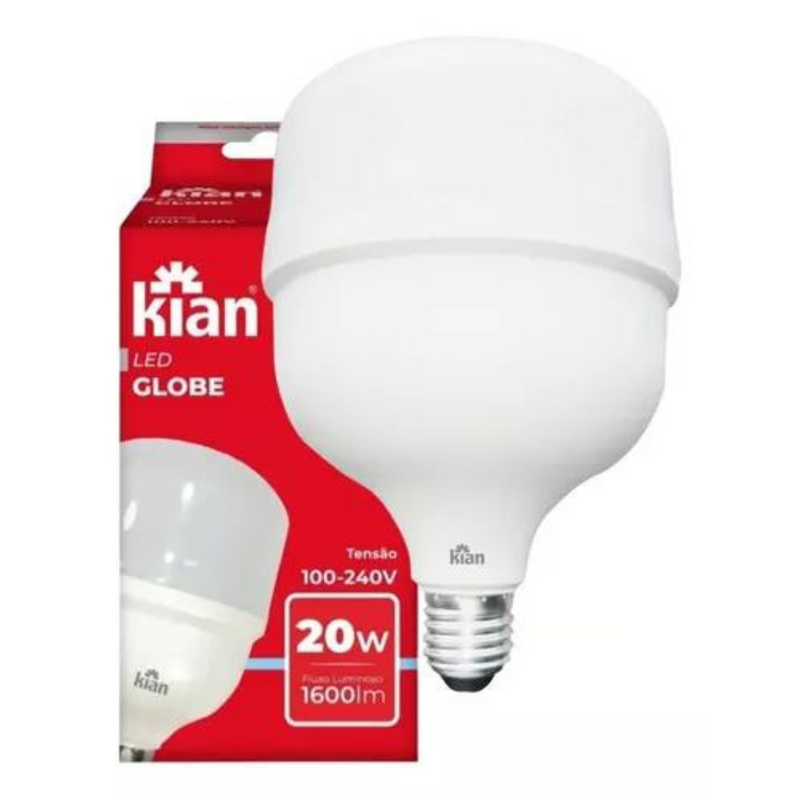 Lâmpada LED Globe Kian 20W 6500K - Kian