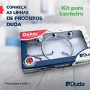 Kit de Acessórios Para Banheiro 5 Peças Dakar Cromado - Duda