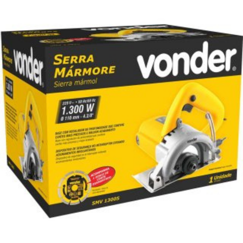 Serra Mármore SMV1300S Com Disco 220V 1300W  - Vonder