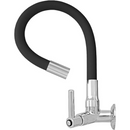 Torneira Gourmet de Parede com Bica Flexível Preta - Sorte Metais