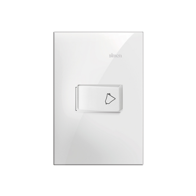 Interruptor de Campainha Simples 10A 250V S-19 Branco - Simon