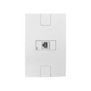 Tomada Keystone RJ45 CAT5 Caprice Branco - Pluzie