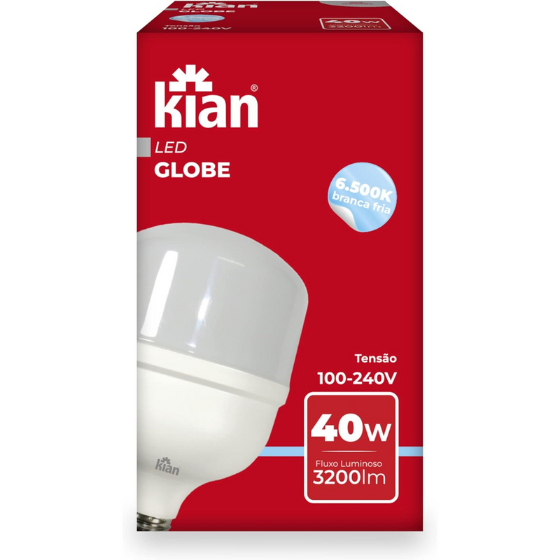 Kit 4 Lâmpadas LED Globe 40w - Kian