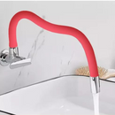 Torneira Gourmet de Parede com Bica Flexível Vermelha - Sorte Metais