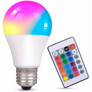 Lâmpada Bulbo RGB 7W Com Controle - AAATOP